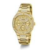 Buy Shop Guess Duchess Quartz Gold Dial Gold Steel Strap Watch For Women - GW0558L2 USA Online
