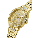 Buy Shop Guess Duchess Quartz Gold Dial Gold Steel Strap Watch For Women - GW0558L2 USA Online