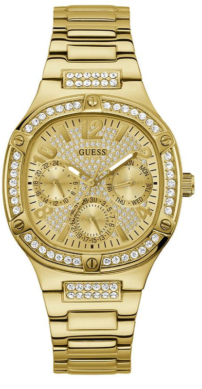 Buy Shop Guess Duchess Quartz Gold Dial Gold Steel Strap Watch For Women - GW0558L2 USA Online