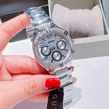 Buy Shop Guess Duchess Quartz Silver Dial Silver Steel Strap Watch For Women - GW0558L1 USA Online