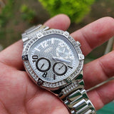 Buy Shop Guess Duchess Quartz Silver Dial Silver Steel Strap Watch For Women - GW0558L1 USA Online