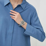 Buy Shop Guess Duchess Quartz Silver Dial Silver Steel Strap Watch For Women - GW0558L1 USA Online