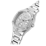 Buy Shop Guess Duchess Quartz Silver Dial Silver Steel Strap Watch For Women - GW0558L1 USA Online