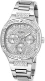 Buy Shop Guess Duchess Quartz Silver Dial Silver Steel Strap Watch For Women - GW0558L1 USA Online