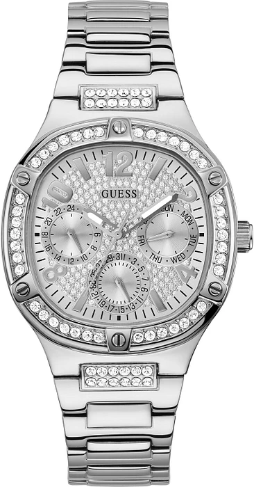 Buy Shop Guess Duchess Quartz Silver Dial Silver Steel Strap Watch For Women - GW0558L1 USA Online
