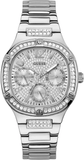 Buy Shop Guess Duchess Quartz Silver Dial Silver Steel Strap Watch For Women - GW0558L1 USA Online