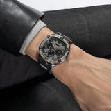 Buy Shop Guess Duke Crystals Black Dial Black Silicone Strap Watch For Men - GW0641G1 USA Online