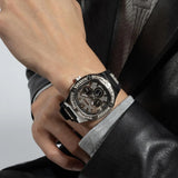 Buy Shop Guess Duke Crystals Black Dial Black Silicone Strap Watch For Men - GW0641G1 USA Online