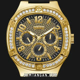 Buy Shop Guess Duke Crystals Black Dial Black Silicone Strap Watch For Men - GW0641G2 USA Online
