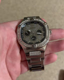 Buy Shop Guess Duke Glitz Black Dial Silver Steel Strap Watch For Men - GW0576G1 USA Online