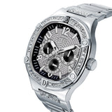 Buy Shop Guess Duke Glitz Black Dial Silver Steel Strap Watch For Men - GW0576G1 USA Online