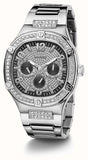 Buy Shop Guess Duke Glitz Black Dial Silver Steel Strap Watch For Men - GW0576G1 USA Online