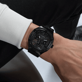 Buy Shop Guess Duke Glitz Crystals Black Dial Black Steel Strap Watch For Men - GW0576G3 USA Online