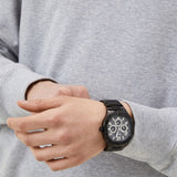 Buy Shop Guess Duke Glitz Crystals Black Dial Black Steel Strap Watch For Men - GW0576G3 USA Online
