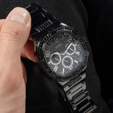 Buy Shop Guess Duke Glitz Crystals Black Dial Black Steel Strap Watch For Men - GW0576G3 USA Online