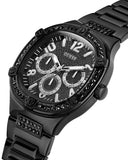 Buy Shop Guess Duke Glitz Crystals Black Dial Black Steel Strap Watch For Men - GW0576G3 USA Online