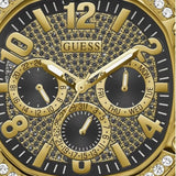 Buy Shop Guess Duke Glitz Crystals Gold Dial Gold Steel Strap Watch For Men - GW0576G2 USA Online