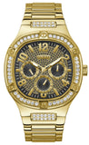 Buy Shop Guess Duke Glitz Crystals Gold Dial Gold Steel Strap Watch For Men - GW0576G2 USA Online