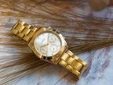 Buy Shop Guess Eclipse Gold Dial Gold Steel Strap Watch for Women - GW0314L2 USA Online