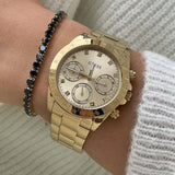 Buy Shop Guess Eclipse Gold Dial Gold Steel Strap Watch for Women - GW0314L2 USA Online