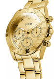 Buy Shop Guess Eclipse Gold Dial Gold Steel Strap Watch for Women - GW0314L2 USA Online