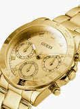 Buy Shop Guess Eclipse Gold Dial Gold Steel Strap Watch for Women - GW0314L2 USA Online