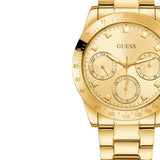Buy Shop Guess Eclipse Gold Dial Gold Steel Strap Watch for Women - GW0314L2 USA Online