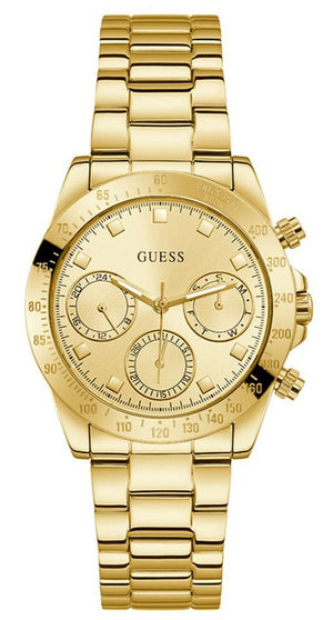 Buy Shop Guess Eclipse Gold Dial Gold Steel Strap Watch for Women - GW0314L2 USA Online