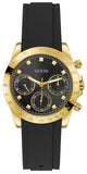Buy Shop Guess Eclipse Multi Function Black Dial Black Rubber Strap Watch for Women - GW0315L1 USA Online