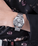 Buy Shop Guess Eclipse Multi Function Silver Dial Silver Steel Strap Watch for Women - GW0314L1 USA Online