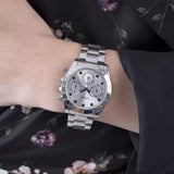 Buy Shop Guess Eclipse Multi Function Silver Dial Silver Steel Strap Watch for Women - GW0314L1 USA Online