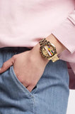 Buy Shop Guess Eclipse Multifunction Gold Dial Gold Steel Strap Watch for Women - GW0433L1 USA Online
