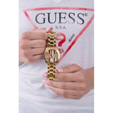 Buy Shop Guess Eclipse Multifunction Gold Dial Gold Steel Strap Watch for Women - GW0433L1 USA Online