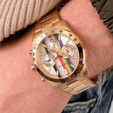 Buy Shop Guess Eclipse Multifunction Gold Dial Gold Steel Strap Watch for Women - GW0433L1 USA Online