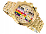 Buy Shop Guess Eclipse Multifunction Gold Dial Gold Steel Strap Watch for Women - GW0433L1 USA Online