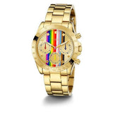 Buy Shop Guess Eclipse Multifunction Gold Dial Gold Steel Strap Watch for Women - GW0433L1 USA Online