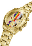 Buy Shop Guess Eclipse Multifunction Gold Dial Gold Steel Strap Watch for Women - GW0433L1 USA Online