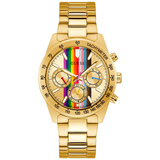 Buy Shop Guess Eclipse Multifunction Gold Dial Gold Steel Strap Watch for Women - GW0433L1 USA Online