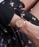 Buy Shop Guess Eclipse Rose Gold Dial Rose Gold Steel Strap Watch for Women - GW0314L3 USA Online