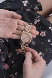 Buy Shop Guess Eclipse Rose Gold Dial Rose Gold Steel Strap Watch for Women - GW0314L3 USA Online