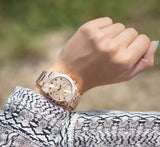 Buy Shop Guess Eclipse Rose Gold Dial Rose Gold Steel Strap Watch for Women - GW0314L3 USA Online