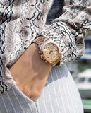 Buy Shop Guess Eclipse Rose Gold Dial Rose Gold Steel Strap Watch for Women - GW0314L3 USA Online