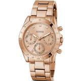 Buy Shop Guess Eclipse Rose Gold Dial Rose Gold Steel Strap Watch for Women - GW0314L3 USA Online