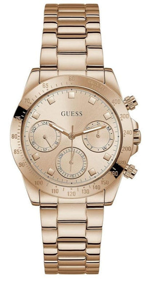 Buy Shop Guess Eclipse Rose Gold Dial Rose Gold Steel Strap Watch for Women - GW0314L3 USA Online