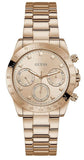 Buy Shop Guess Eclipse Rose Gold Dial Rose Gold Steel Strap Watch for Women - GW0314L3 USA Online