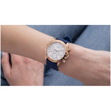 Buy Shop Guess Eclipse White Dial Blue Rubber Strap Watch for Women - GW0315L2 USA Online