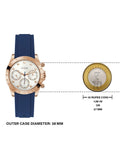 Buy Shop Guess Eclipse White Dial Blue Rubber Strap Watch for Women - GW0315L2 USA Online