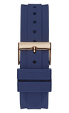 Buy Shop Guess Eclipse White Dial Blue Rubber Strap Watch for Women - GW0315L2 USA Online