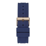 Buy Shop Guess Eclipse White Dial Blue Rubber Strap Watch for Women - GW0315L2 USA Online