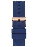 Buy Shop Guess Eclipse White Dial Blue Rubber Strap Watch for Women - GW0315L2 USA Online